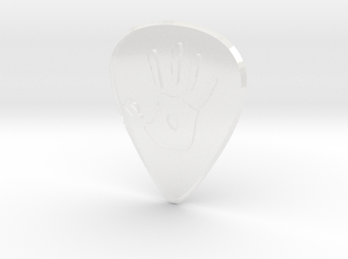 guitar pick_handprint 3d printed