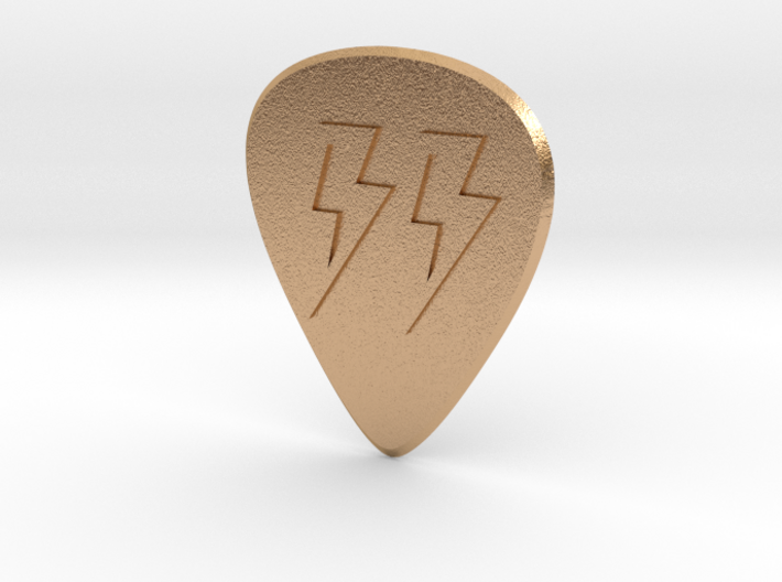 guitar pick_lightning 3d printed