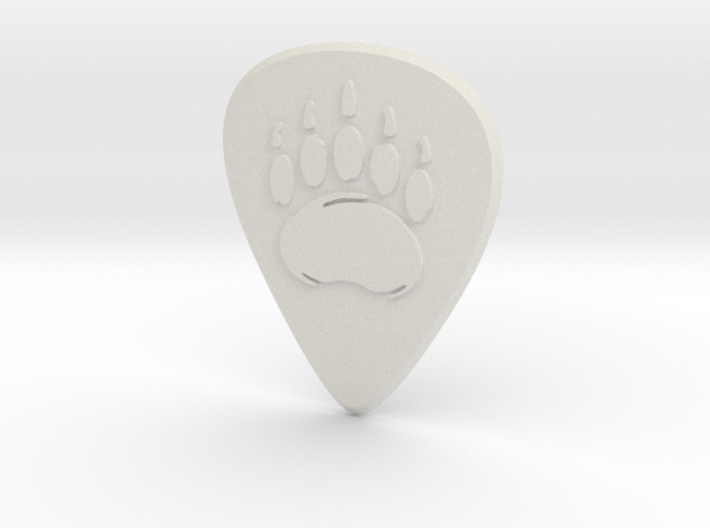 guitar pick_bear paw 3d printed