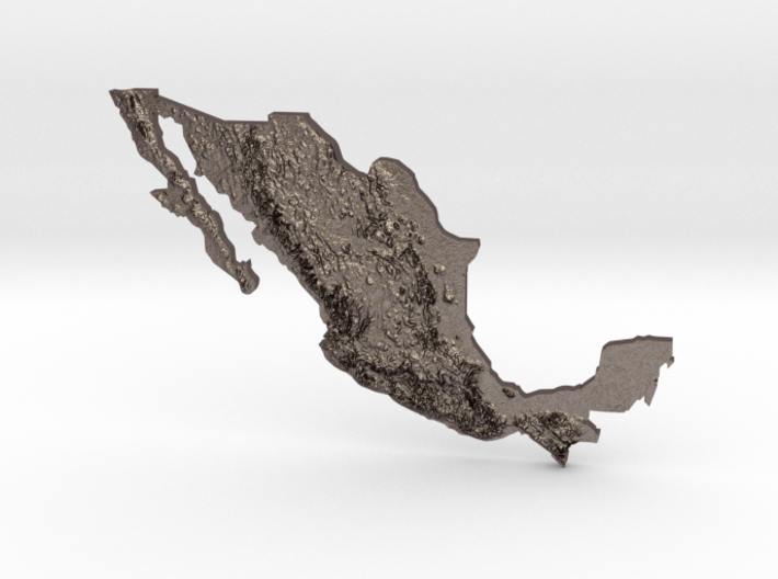 Mexico Heightmap 3d printed