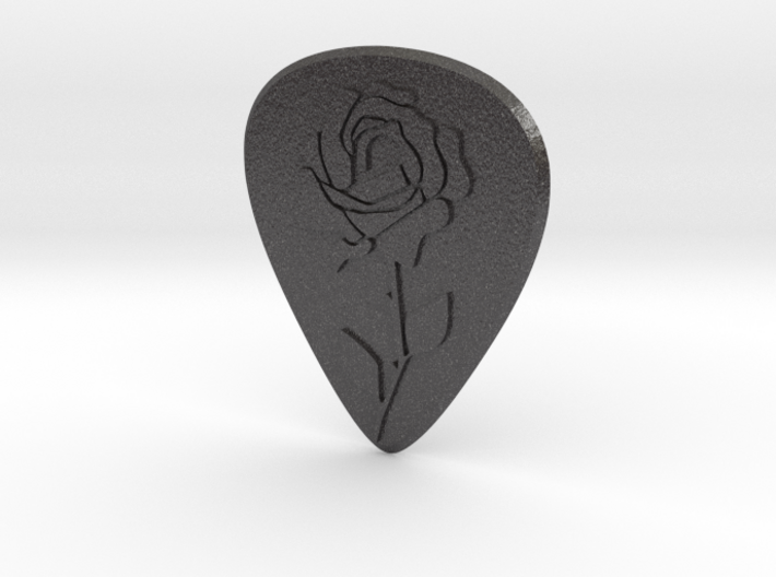 guitar pick_rose 3d printed