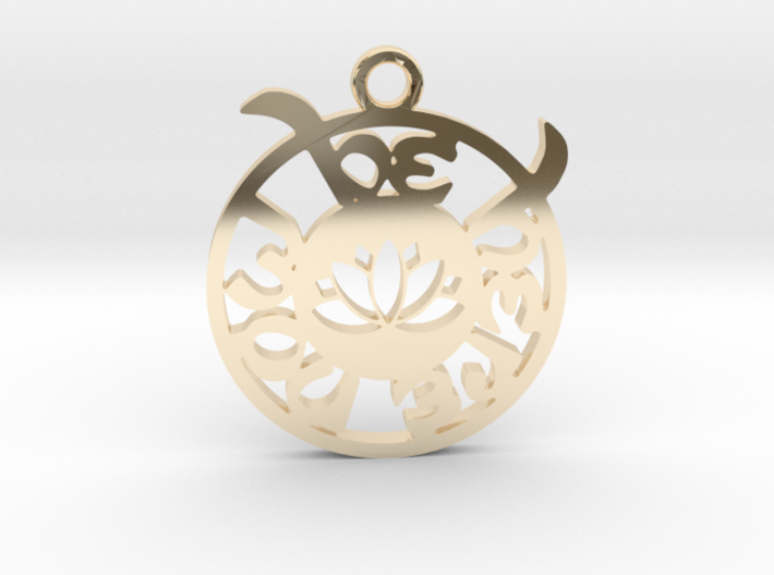 Be here Now Pendant 3d printed