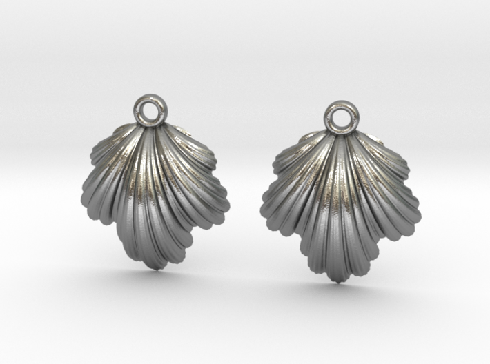 Seashell Earrings 3d printed