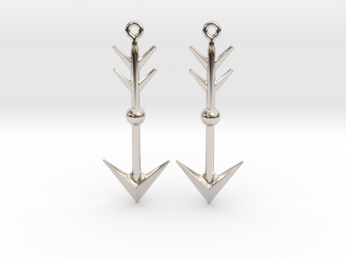 Arrow II - Drop Earrings 3d printed