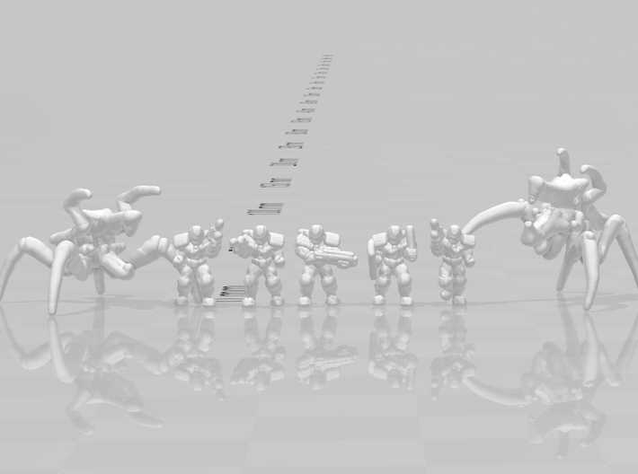 Starship Troopers Warrior Bugs 6mm Infantry Epic 3d printed 