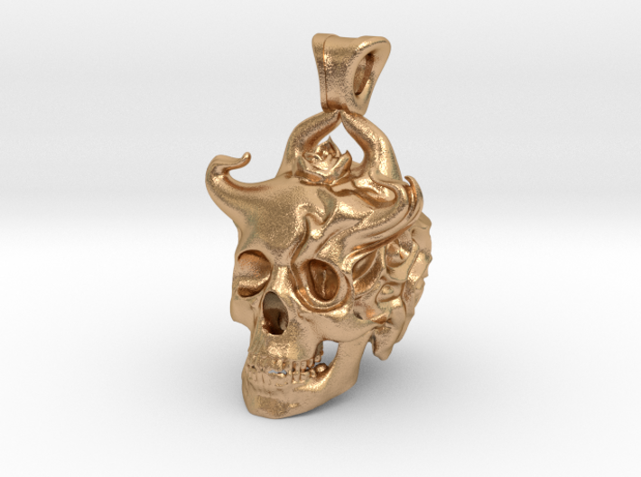 Skull Pendant - Momento mori 3d printed