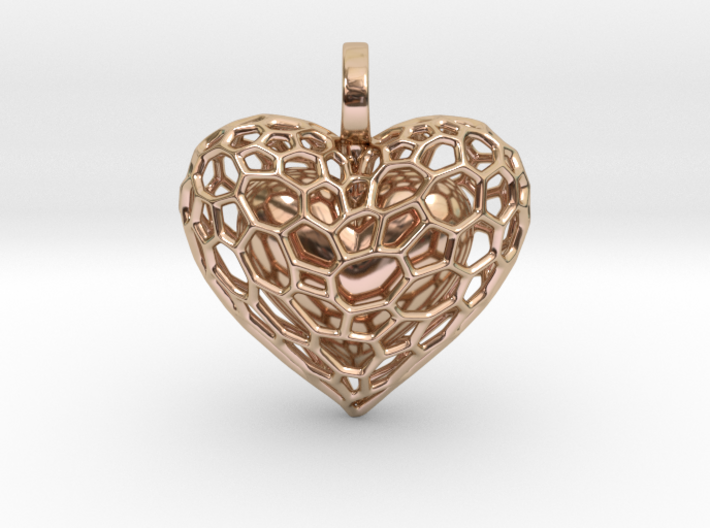 Inner Heart Pendant 3d printed
