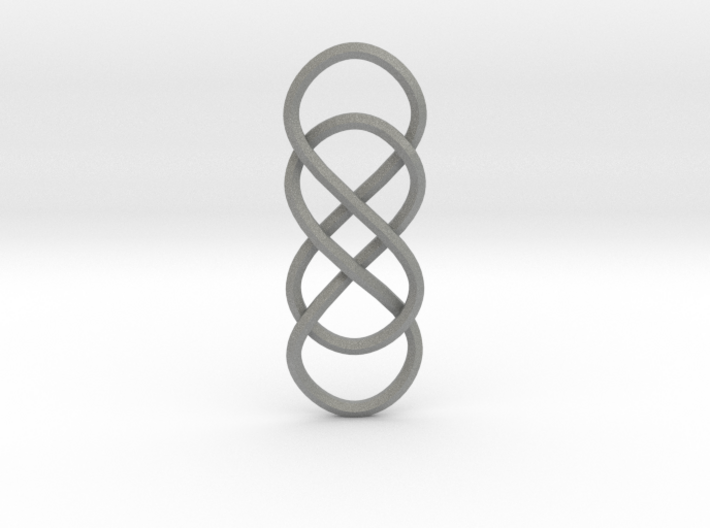 Double Infinity pendant 3d printed