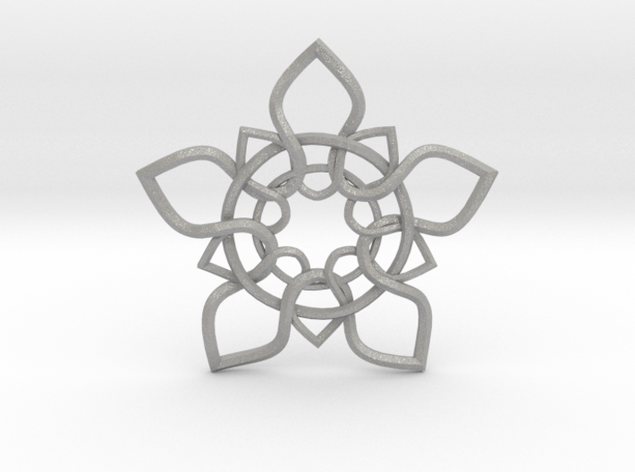 5 Petals Pendant 3d printed