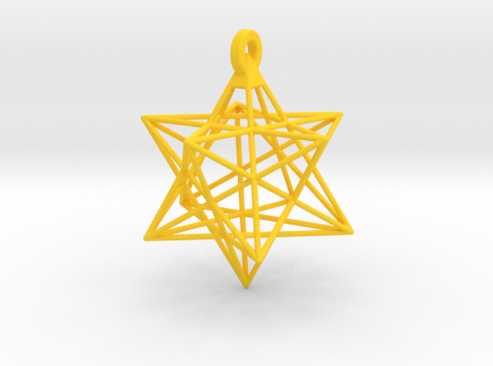 Small Stellated Dodecahedron Pendant 3d printed
