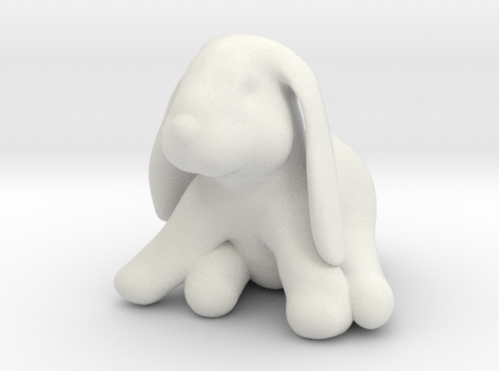 Ducky The Lop Eared Bunny 3d printed
