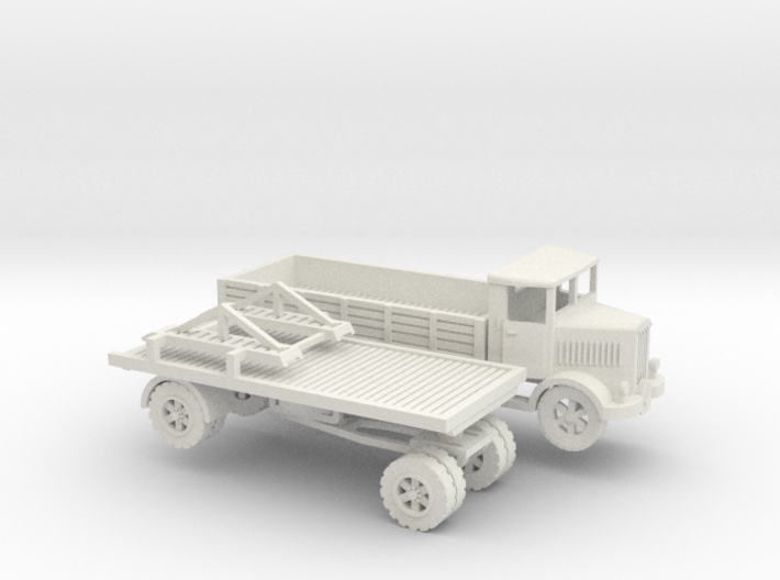 1/100 Lancia 3Ro tank transport set 3d printed