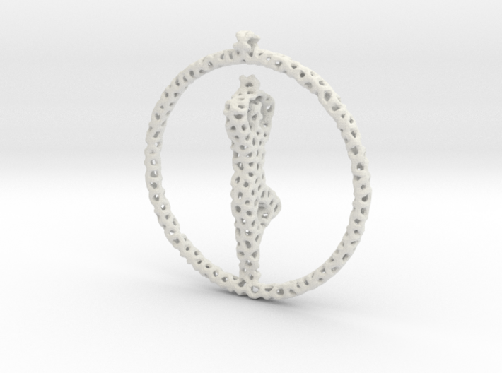 yogapose pendant/earring 3d printed