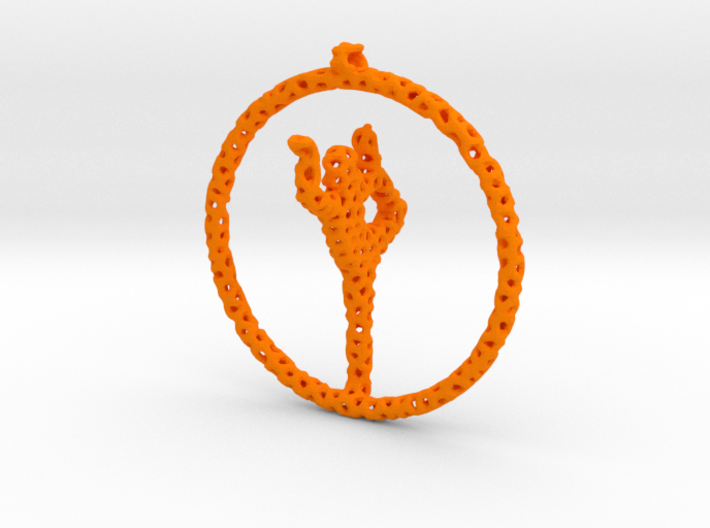 yoga pendant 3d printed