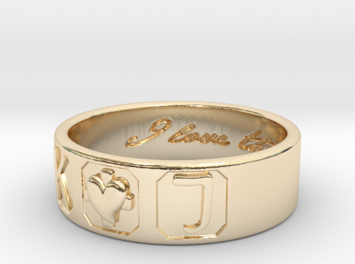 K and J ring 3d printed