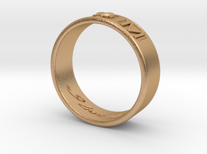 D and M ring 3d printed