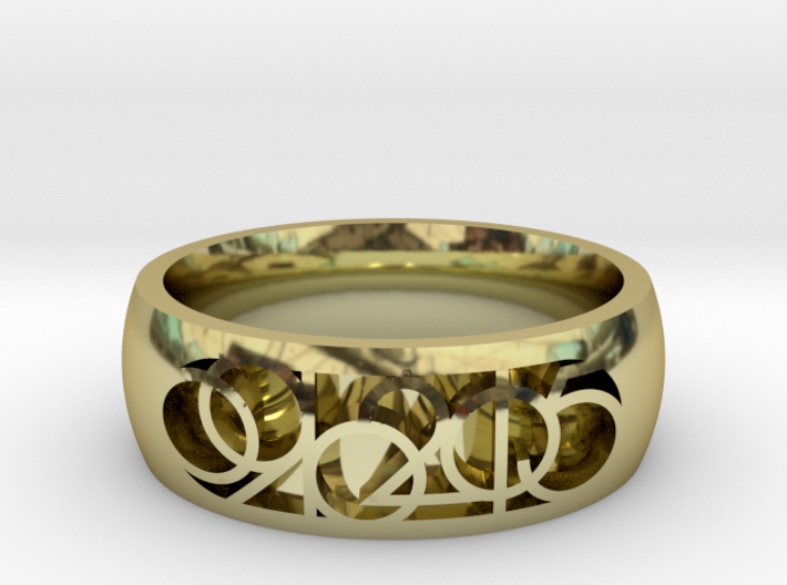 &quot;The Day&quot; Ring 3d printed