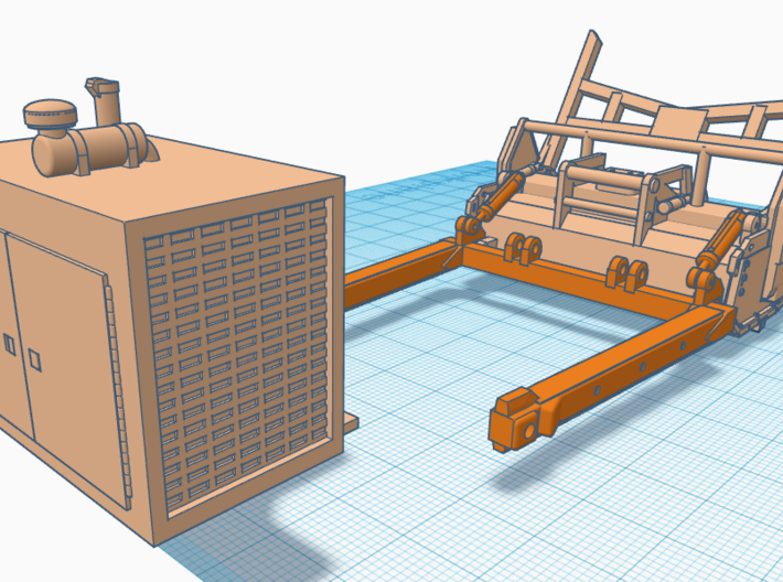 1/64th Iron Wolf Mulcher for D6 dozer 3d printed 