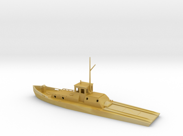 1/87th scale AM-1 Hungarian minelayer boat 3d printed