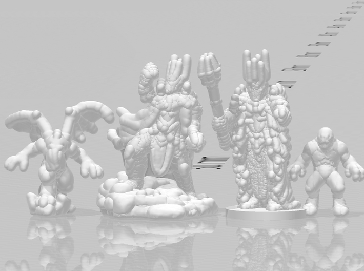 Cthulhu monsters 6mm miniature models set rpg epic 3d printed 