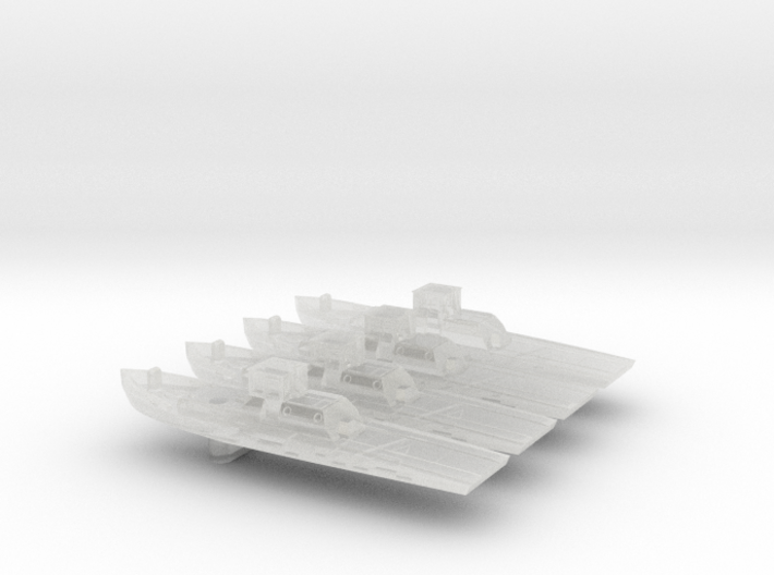 1/700th scale AM-1 Hungarian minelayer boats x4 3d printed