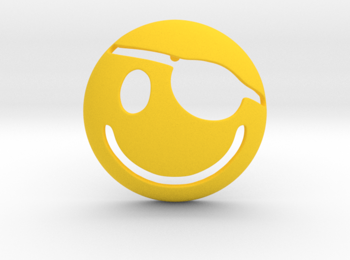 Hack the Planet Smile Pendant ⛧ VIL ⛧ 3d printed
