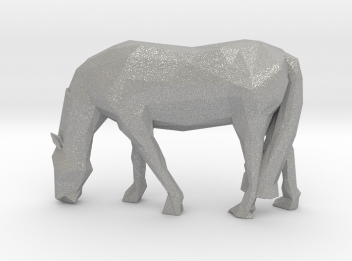 Low Poly Grazing Horse 3d printed