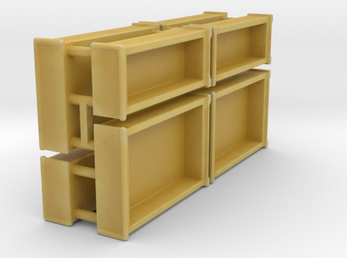 1/144th scale bookshelf frames set 3d printed