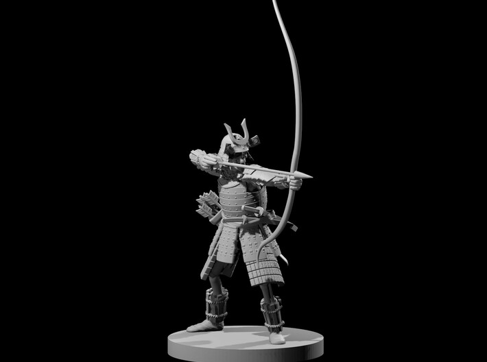 Skeleton Samurai Archer 3d printed