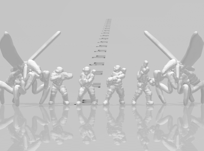 Starship Troopers Hopper Bugs Walking 6mm Infantry 3d printed 