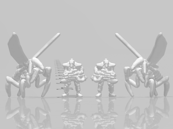 Starship Troopers Hopper Bugs Walking 6mm Infantry 3d printed 