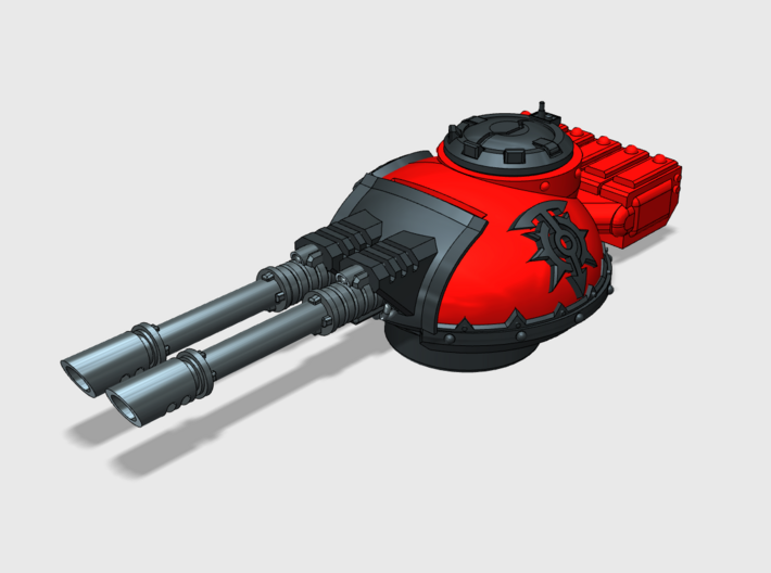 Children of Chaos: Phobos Twin Laser Turret 3d printed