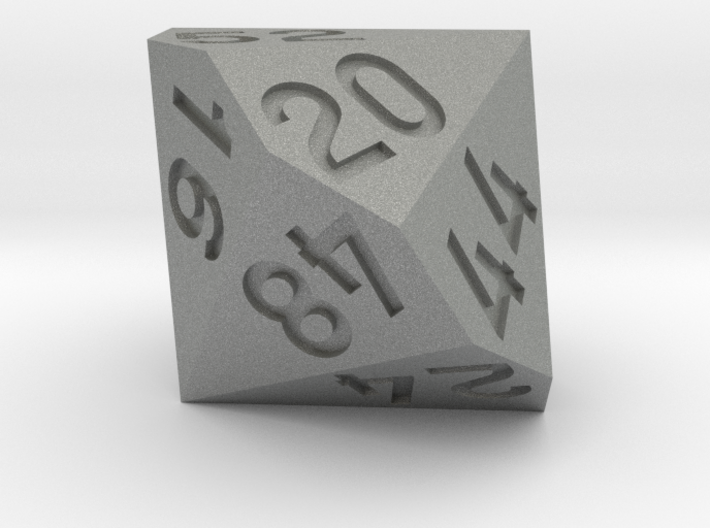 d56 with two dice (roll with a d4) 3d printed