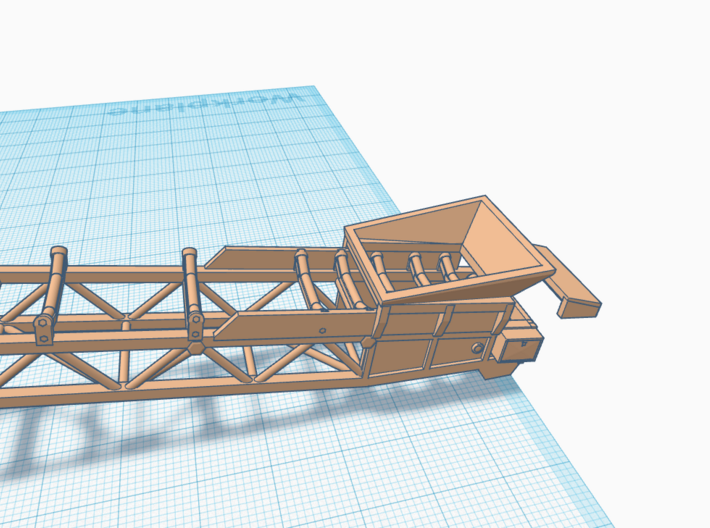 1/50th Radial Conveyor for quarries and gravel  3d printed 