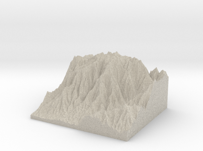 Model of Cerro Piedra de Hueso 3d printed