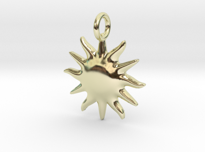 Small sun pendant 3d printed