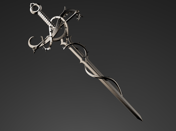 Thorn Sword Pendant 3d printed 