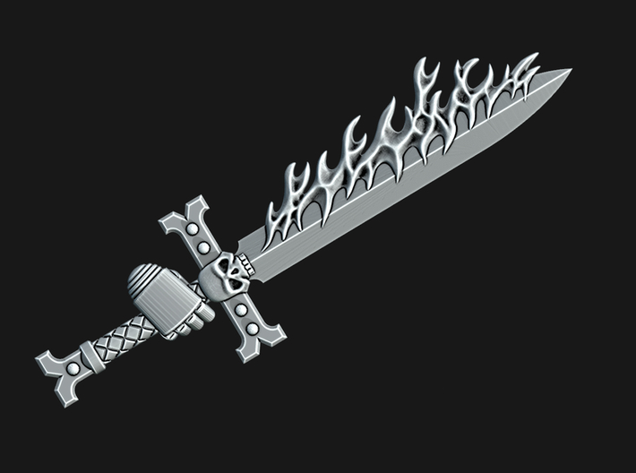 Flame Swords (x5 or x10) 3d printed