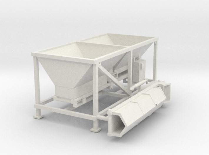 1/50th Cement Aggregate double hopper 3d printed