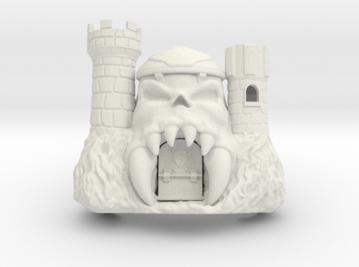Castle Grayskull (with working jawbridge) 3,6" 3d printed 