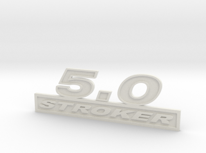 50-STROKER Fender Emblems 3d printed