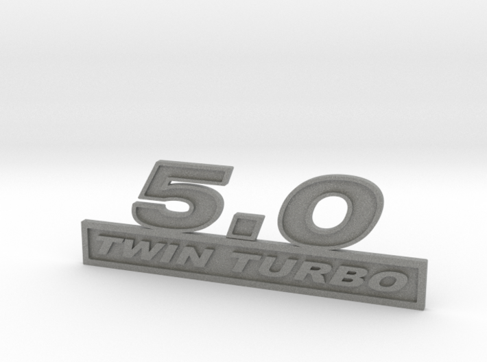 50-TWINTURBO Fender Emblem 3d printed