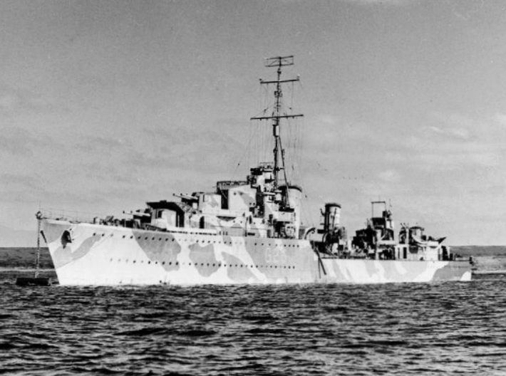 Nameplate HMS Matabele 3d printed Tribal-class destroyer HMS Matabele.