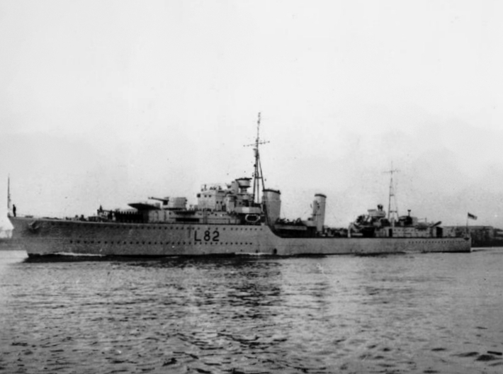 Nameplate HMS Sikh 3d printed Tribal-class destroyer HMS Sikh.