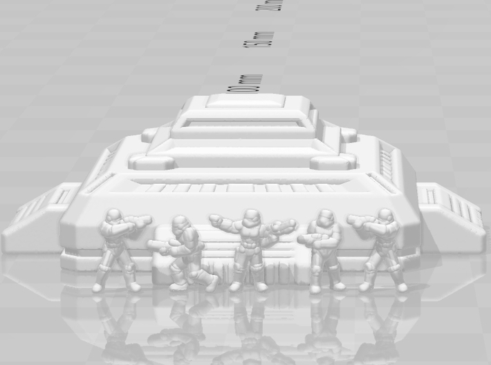 Scifi Bunker Epic Scale 6mm miniature model games 3d printed 