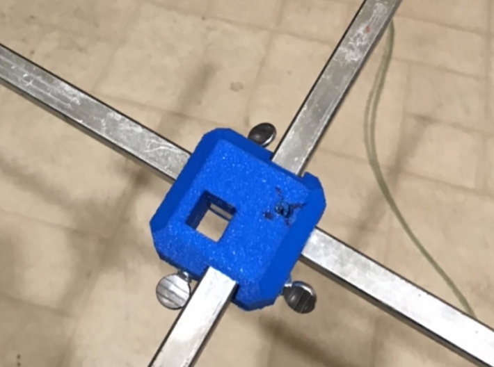 Frame coupler for 1/2" square tube 3d printed 
