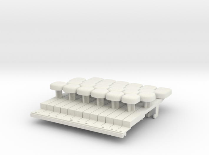 MK149 whole tone keyboard adaptor 3d printed 