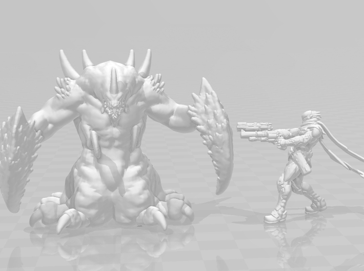 Lord of Pain miniature model fantasy games rpg wh 3d printed 
