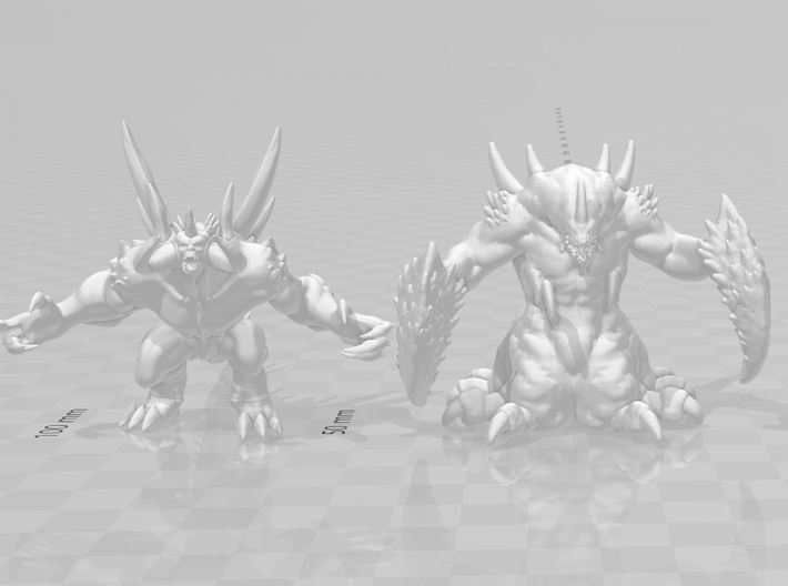 Diablo Roar DnD miniature fantasy games rpg horror 3d printed 