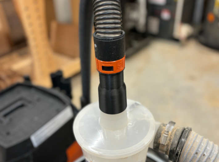 Fein vac adapter for Oneida dust separator 3d printed 